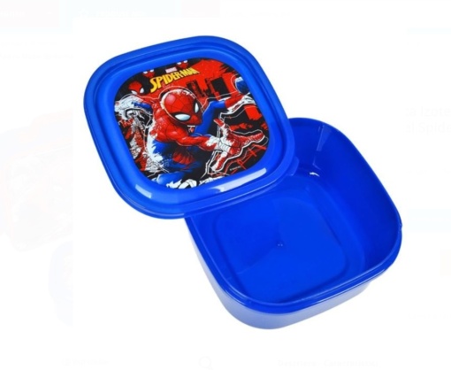 Set masa model Spiderman, geanta izoterma, caserola si sticla pentru apa - Img 3