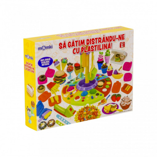 Set plastilina Momki, Sa gatim distrandu-ne cu plastilina - Img 1