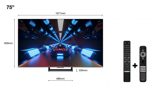 TCL 75&quot; - 189CM Qled Smart TV 4K Grey - Img 3