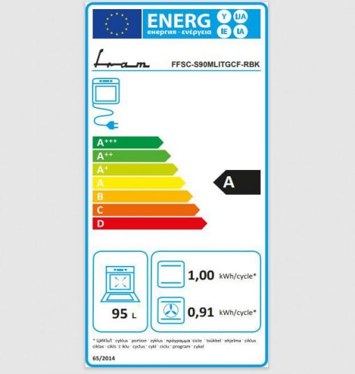 Aragaz Fram FFSC-S90MLITGCF-RBK, Mixt, Multifunctional, 5 arzatoare, Wok, Aprindere electrica, Gratar fonta, Timer, Grill, Ventilatie, Lumina cuptor, Duze GPL incluse, Negru - Img 7