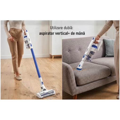 Aspirator vertical Heinner FastClean 140 HSVC-PDC140BL, Utilizare dubla: aspirare de mana sau verticala - Img 4