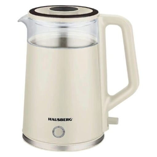 Cana fierbator HAUSBERG HB-3619BEJ, 1800W, capacitate 2L, Anti-uscare, Oprire automata - Img 1