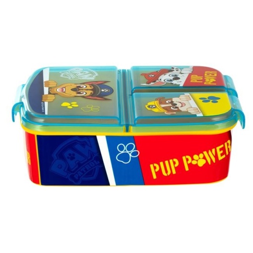 Caserola alimentara pentru copii, 3 compartimente, dimensiune 18x13.5x5.5 cm, capacitate 790 ml, Paw Patrol - Img 4