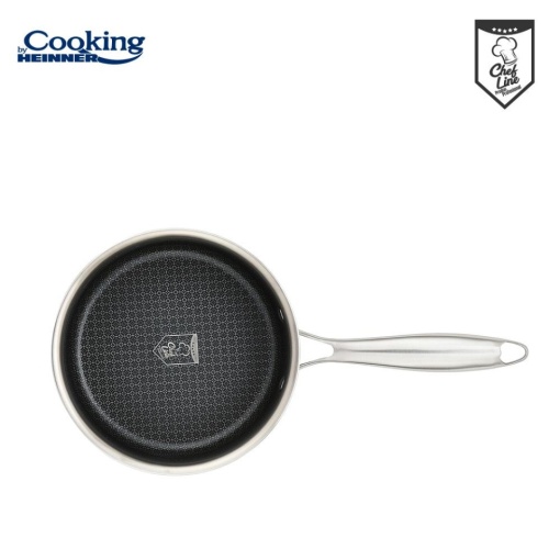 Caserola din inox cu capac, acoperire ceramica HONEYCOMB, dimensiune 16x8.5 cm, 1.6 l, Heinner Titanium MRK-16 - Img 6