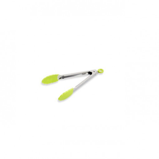 Cleste metalic cu varfuri din silicon, lungime 20 cm, Verde