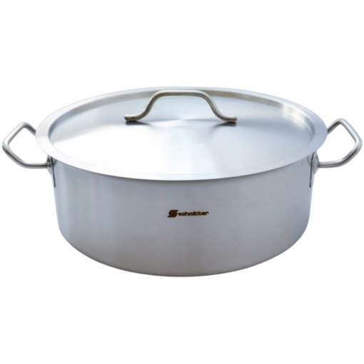 Cratita profesionala din inox cu capac Schmitter, 32x12 cm, 10 L