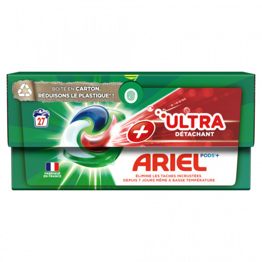 Detergent de rufe Ariel Pods, Ultra Pete, 27 de capsule