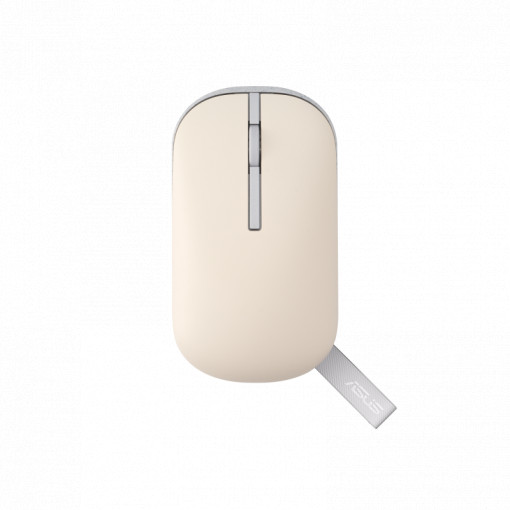 Mouse wireless ASUS MD100, 1600 dpi, capac superior suplimentar, 56g, oat milk - Img 2