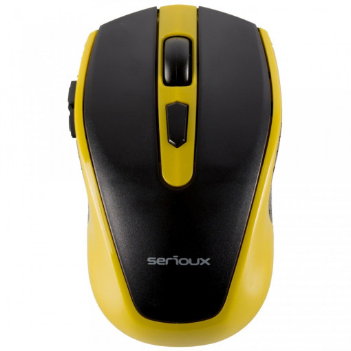 Mouse Wireless Serioux SRXM-PST600W-GR, 1600 Dpi, Senzor Optic, USB, Multicolor