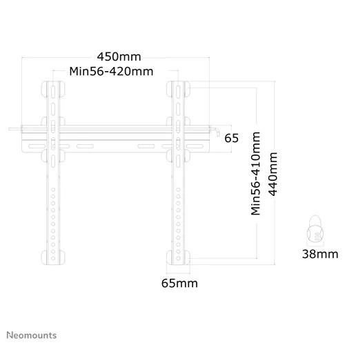 NM Screen TV Wall Mount Fix 23&quot;-52&quot; - Img 3