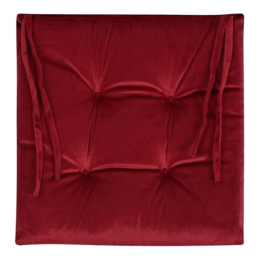 Perna velvet decorativa pentru scaun, dimensiune 38 x 38 cm, Bordo - Img 3