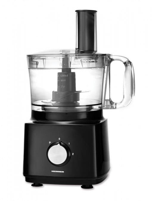 Robot de bucatarie Heinner HFP-750BK, 750 W, Bol 1.2 l, Blender 1.8 L, Disc feliere, Maruntire, Negru - Img 2