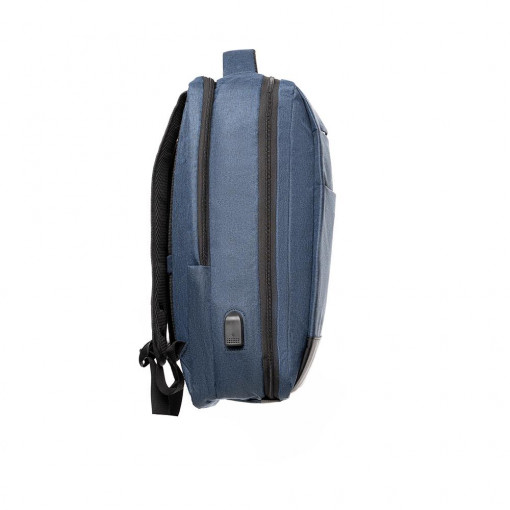 Rucsac New York pentru notebook, Spacer, 17&quot;, albastru - Img 3