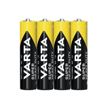 Set 4 baterii tip AAA LR3 Varta, Zinc-Carbon