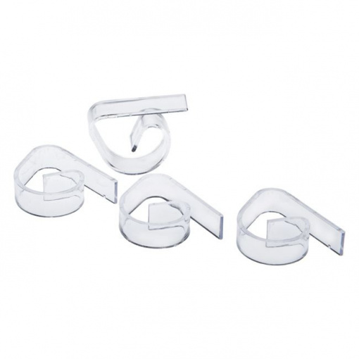 Set 4 cleme din plastic transparent pentru fixarea fetei de masa - Img 2