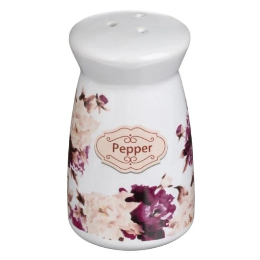 Solnita ceramica pentru piper cu imprimeu floral, dimensiune 4.7x5 cm, capacitate 60 ml - Img 2