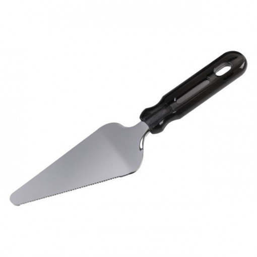 Spatula metalica pentru prajituri cu margine zimtata si maner din plastic, lungime 24 cm - Img 1