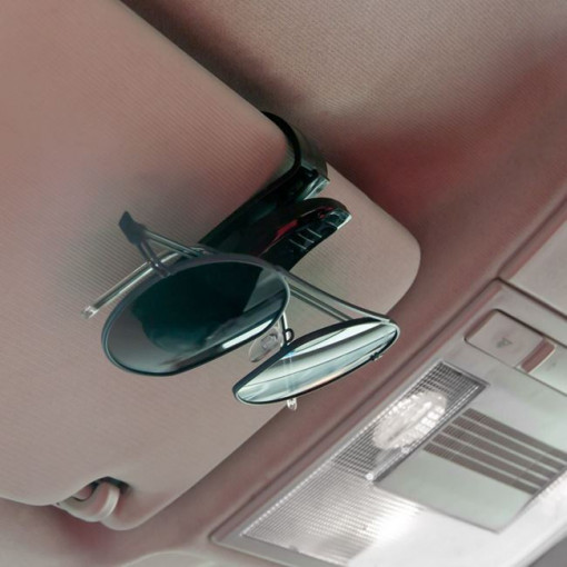 Suport auto pentru ochelari cu clips, dimensiune 2.5 x 3.5 x 6.5 cm - Img 2