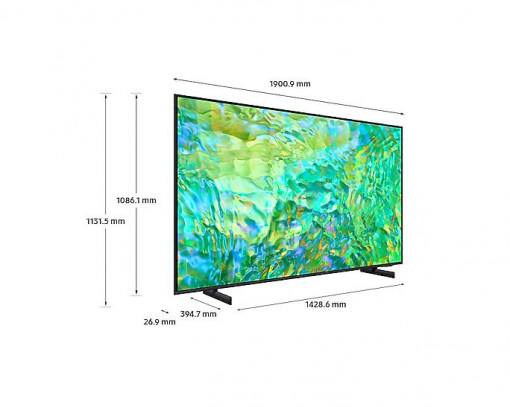 Televizor SAMSUNG LED 85CU8072, 214 cm, Smart, 4K Ultra HD, 100 Hz, Clasa G (Model 2023) - Img 8