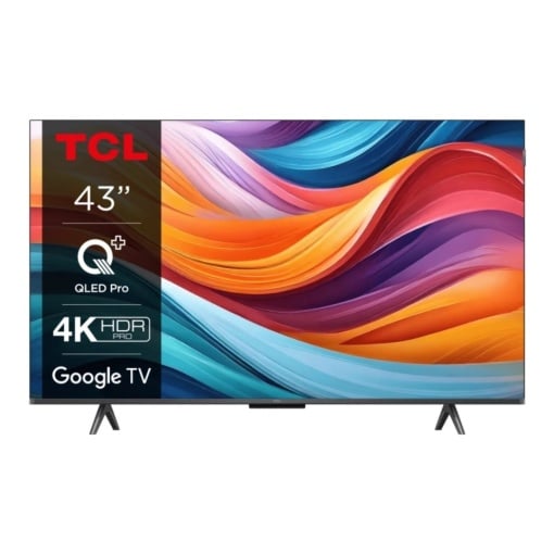 Televizor TCL QLED 43T7B, 108 cm, Smart Google TV, 4K Ultra HD, Clasa F