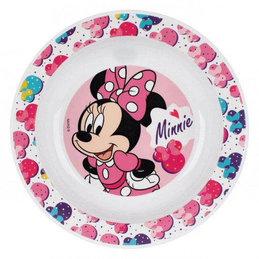 Bol din plastic Minnie Mouse, diametru 16 cm