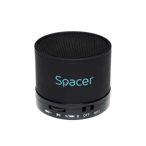 Boxa Portabila Spacer Topper, 3W, Bluetooth, Negru - Img 1