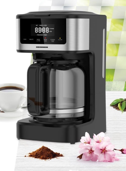 Cafetiera digitala Heinner HCM-DD900BKSS, rezervor 1.8L, 900W - Img 3