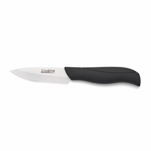 Cutit pentru decojit, Heinner Cook in Style, lama ceramica 8 cm, Negru