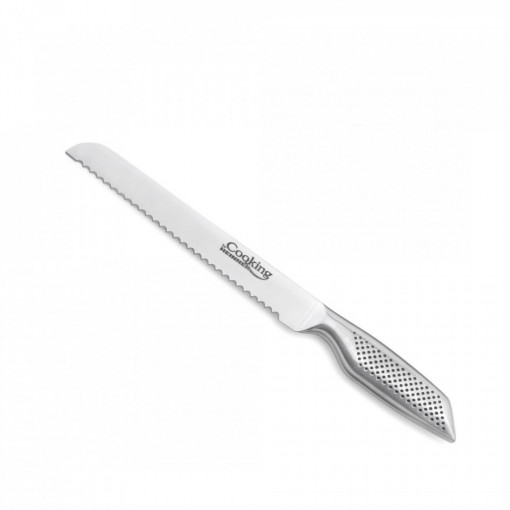 Cutit pentru paine, Inox 20cm, maner inox, Silver