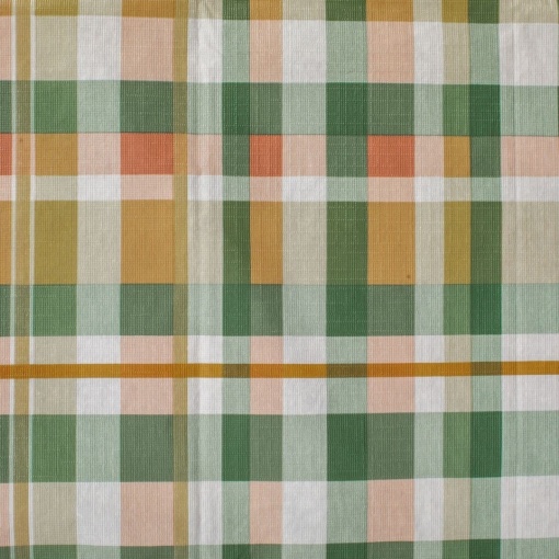 Fata de masa plastifiata, dimensiune 180x140 cm, carouri verzi - Img 3