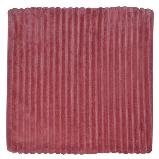 Fata de perna decorativa flannel, dimensiune 45 x 45 cm, Powder Pink - Img 2