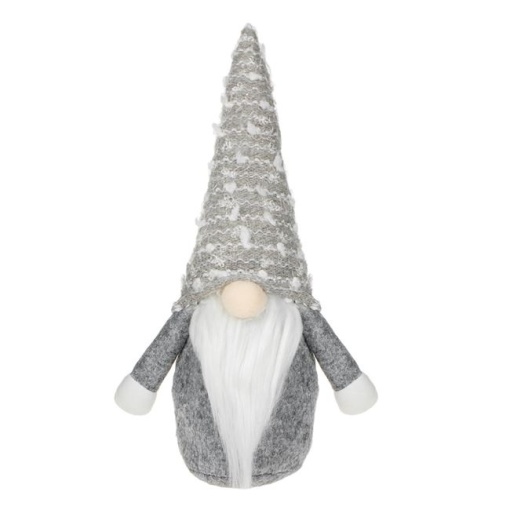 Figurina decorativa de Craciun, dimensiune 15x9x28 cm, Gnome cu barba lunga - Img 2