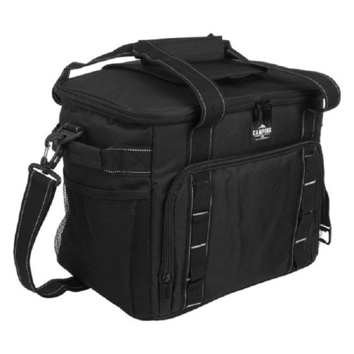Geanta izoterma neagra, dimensiune 33x23x28 cm, capacitate 21 l - Img 2