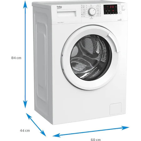 Masina de spalat rufe slim Beko WUE6512BWW, 1000 RPM, 6 kg, Clasa A+++ - Img 3