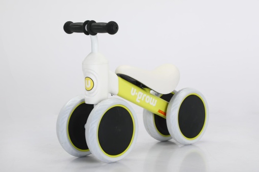 Mini bicicleta cu 4 roti U-Grow, galbena