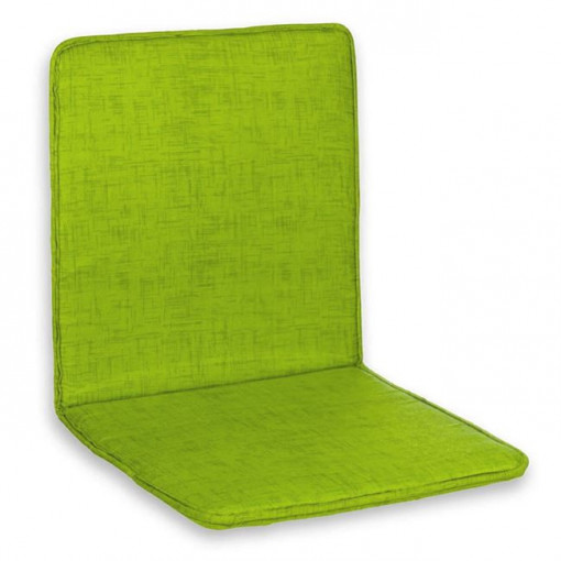 Perna decorativa de exterior pentru scaun cu spatar, doua fete, elastic pentru fixare, dimensiune 87x43 cm, Verde