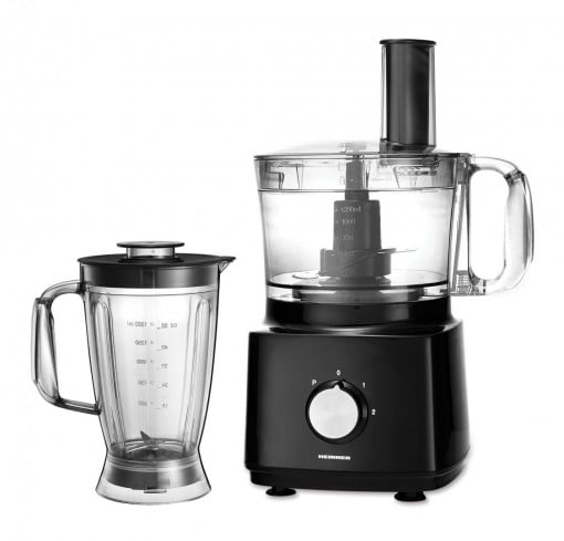 Robot de bucatarie Heinner HFP-750BK, 750 W, Bol 1.2 l, Blender 1.8 L, Disc feliere, Maruntire, Negru - Img 3