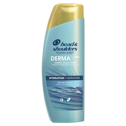 Sampon anti-matreata hidratant Head & Shoulders Derma X Pro pentru scalp uscat, 300 ml