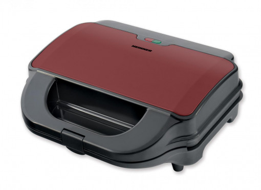 Sandwich maker Heinner SM-2H900BKS, placi detasabile anti-adezive XL, placi grill si waffles, capacitate: 2 sandwich-uri - Img 5