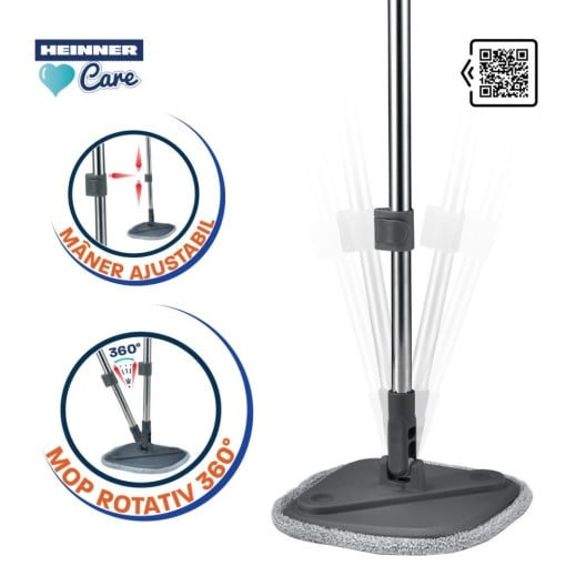 Set curatenie mop rotativ 360 Mega Clean, Heinner Care - Img 4