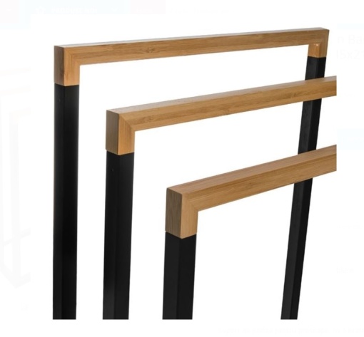 Suport uscator pentru prosoape, 3 spatii, dimensiune 45x21x76 cm - Img 2