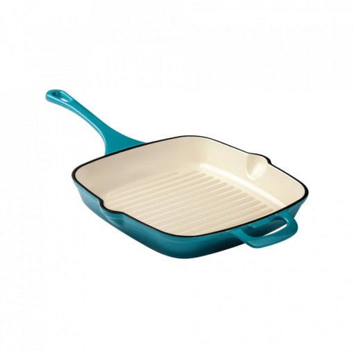 Tigaie grill din fonta emailata, Heinner HR-TNJ-KE27.5, 27.5 cm - Img 1