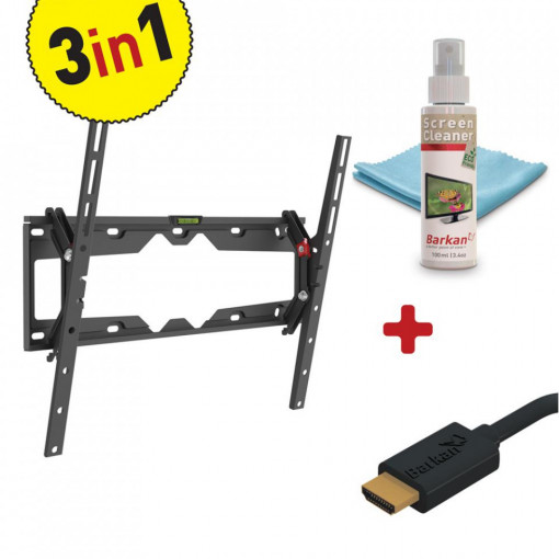 TILT FLAT/CURVED TV MOUNT+SCREEN CLEANER - Img 2