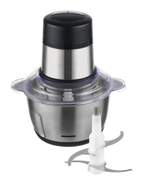 Tocator de legume HEINNER HMC-D300SS, bol de inox de 2 litri, 300W - Img 2