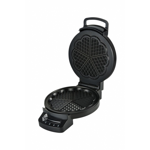 Aparat de facut gofre Heinner HWF-F1200BK, 1200 W, invelis antiaderent, termostat ajustabil, Negru - Img 2