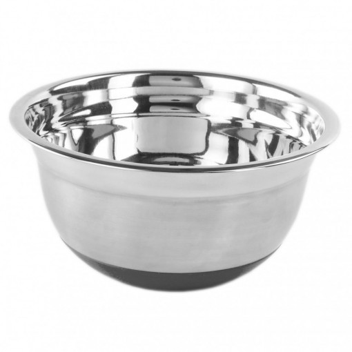 Bol din inox satinat, Vanora Home VN-JKBL-1204, baza antiaderenta, 26cm, Argintiu