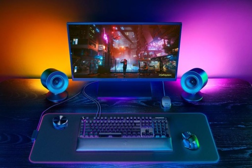Boxe gaming, Razer Nommo V2 Pro RZ05-04740100-R3G1, Difuzor 2.1, USB, Bluetooth, RGB, Negru - Img 4