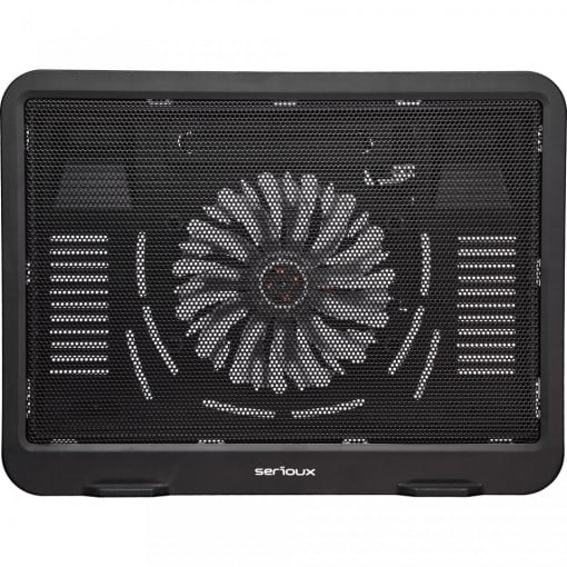 Cooler laptop Serioux SRXNCPN19 cu 1 ventilator, 1000 RPM, 10 - 15.6 inch, Negru - Img 3