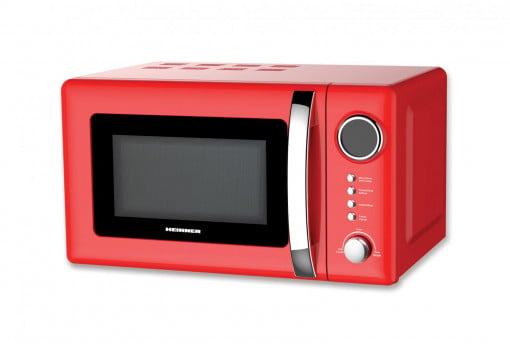 Cuptor cu microunde Heinner HMW-20GRD, Capacitate 20L, Control digital, Display LED, Putere cuptor 700W. Rosu - Img 2