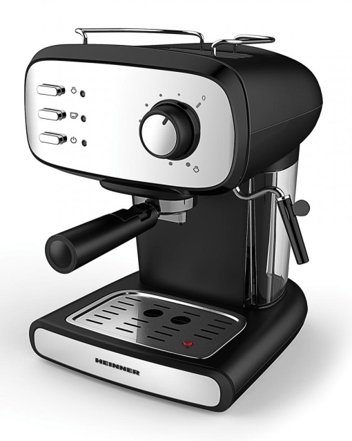 Espressor de cafea HEINNER HEM-1100BKX, 850W, capacitate rezervor 1.2L